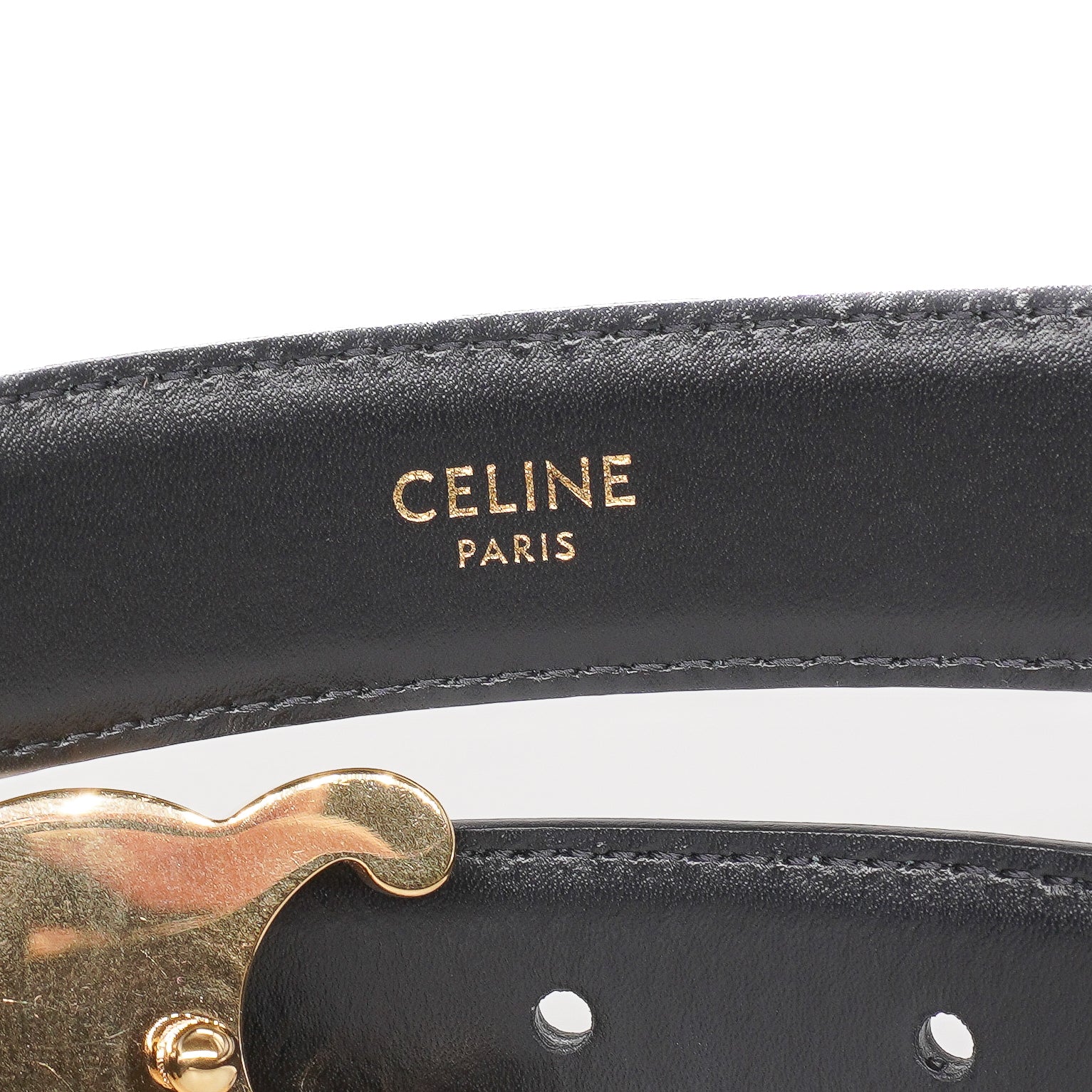 Celine Box Calfskin Triomphe Belt