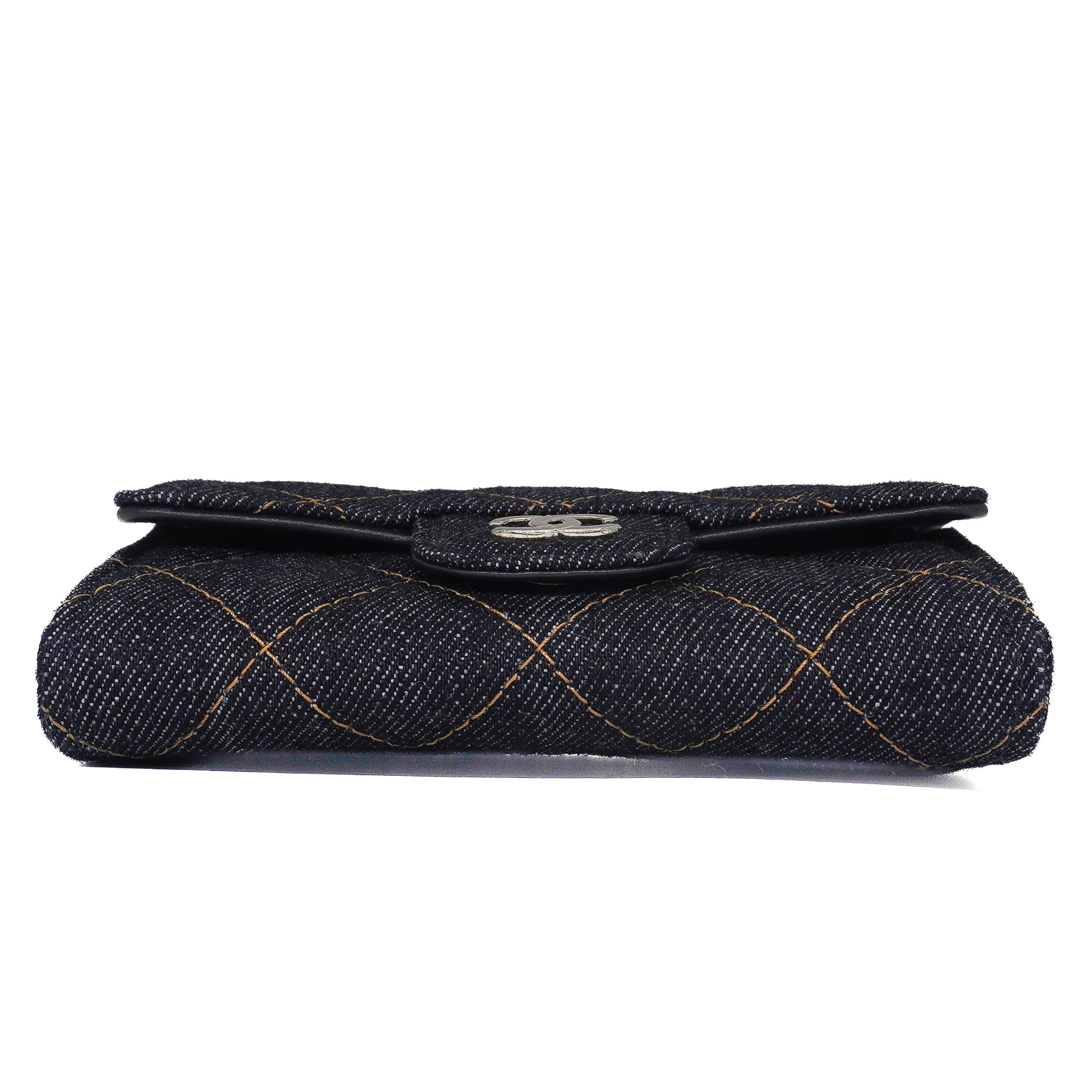 Chanel Denim Flap Card Holder