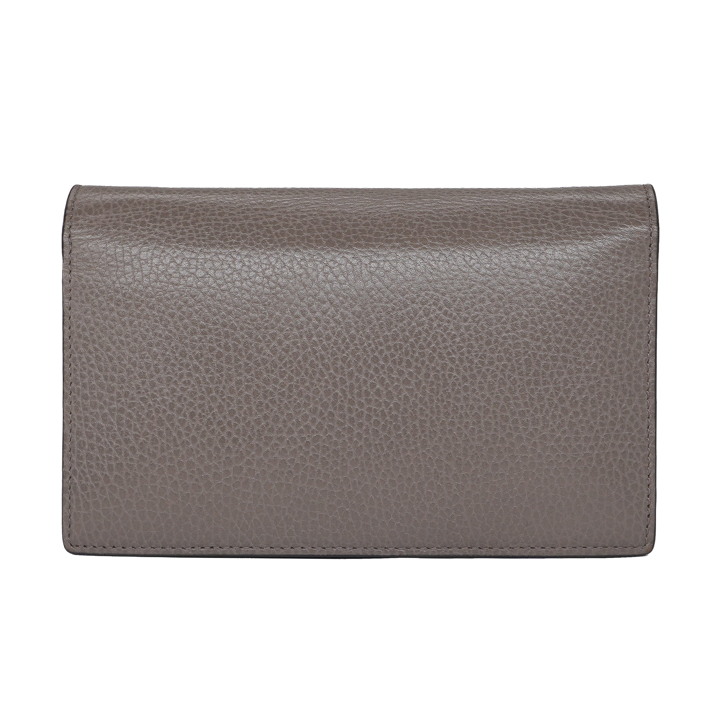 Gucci Grey Calfskin Interlocking G Chain Wallet