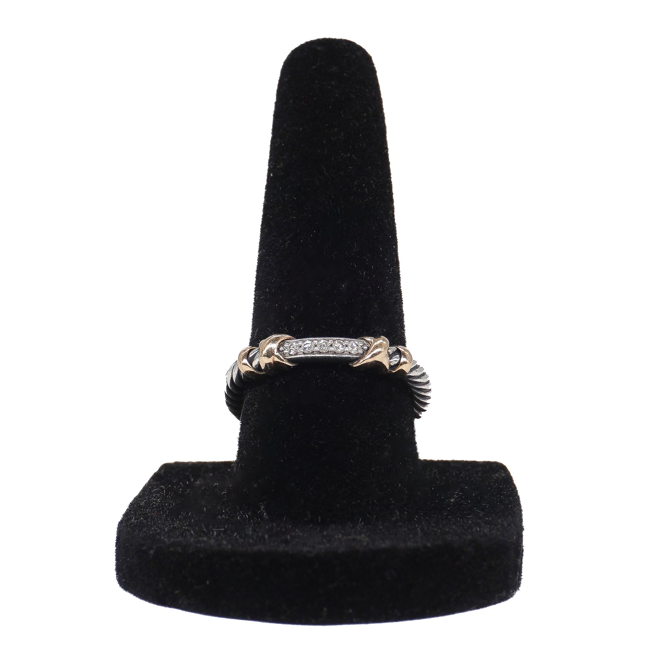 David Yurman Diamond Petite Helena Wrap Ring