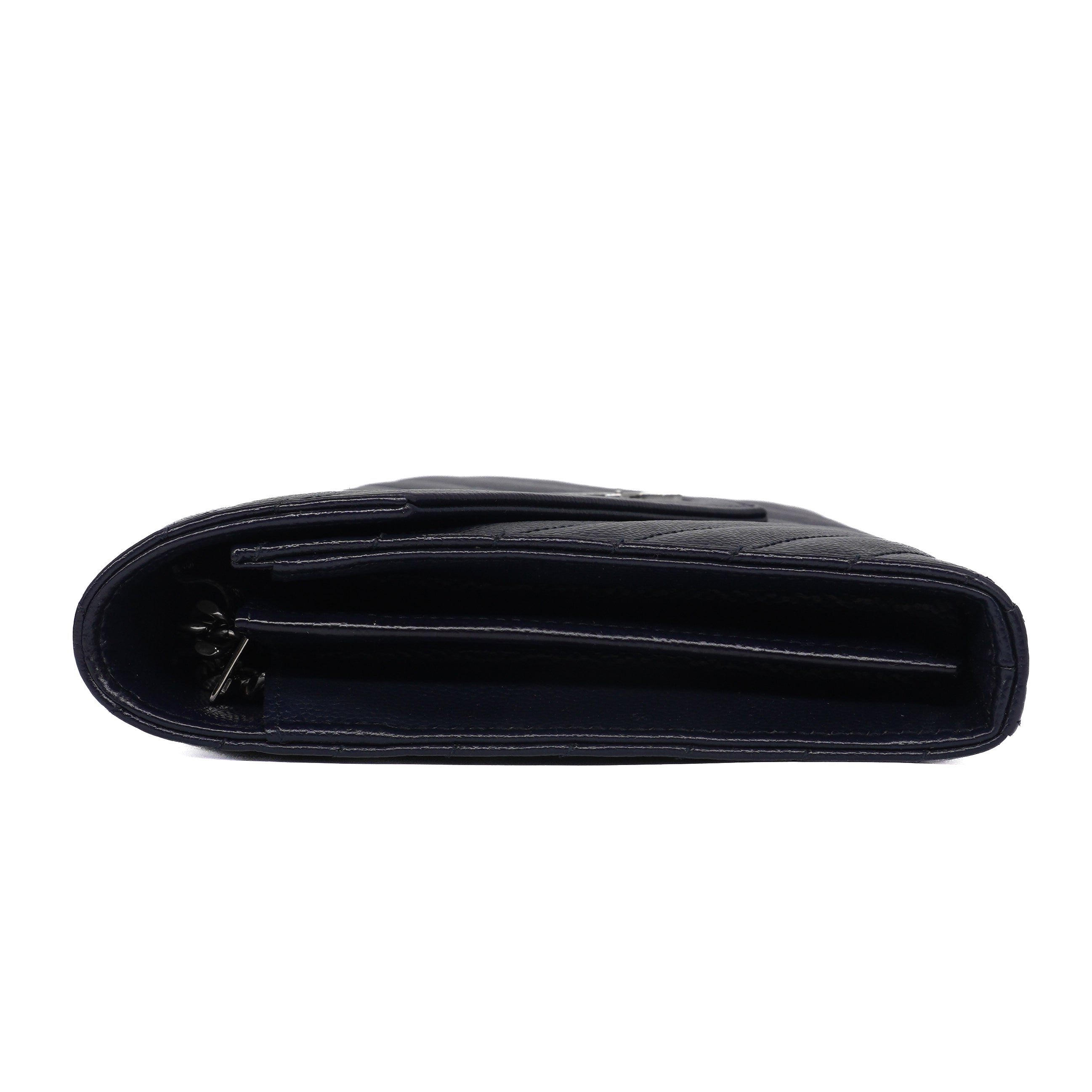Saint Laurent Grain De Poudre Envelope Chain Wallet