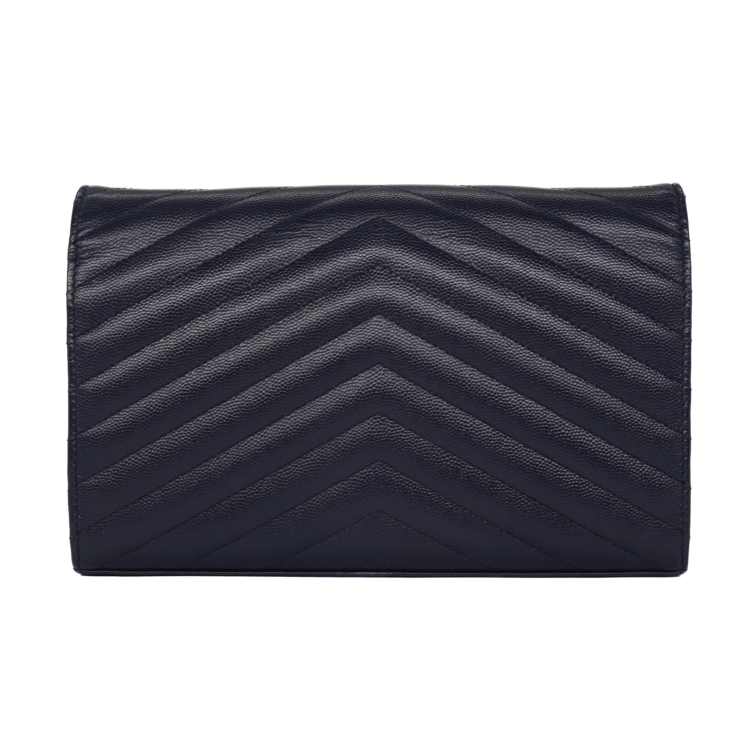 Saint Laurent Grain De Poudre Envelope Chain Wallet