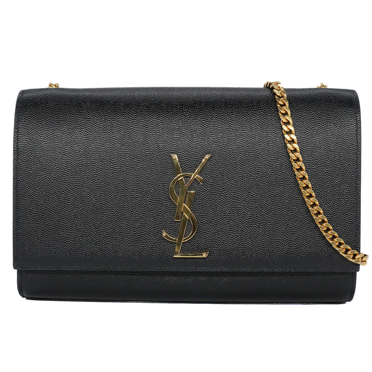 Saint Laurent Classic Monogram Kate Medium Satchel Grain de Poudre