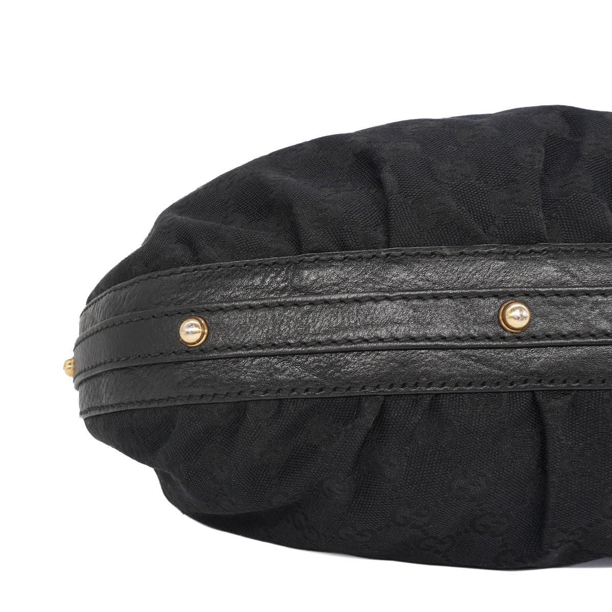Gucci Interlocking GG Hobo Bag Canvas Black
