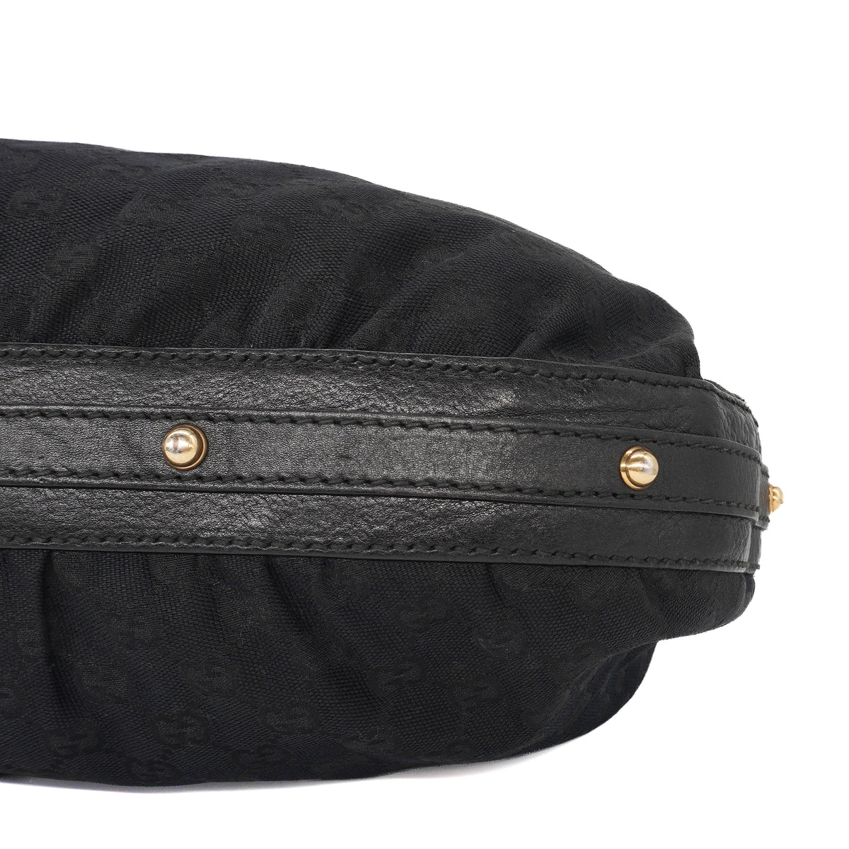 Gucci Interlocking GG Hobo Bag Canvas Black