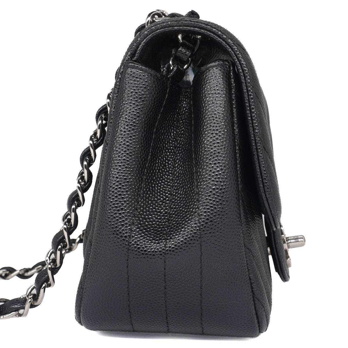 Chanel Mini Square Flap Caviar Black