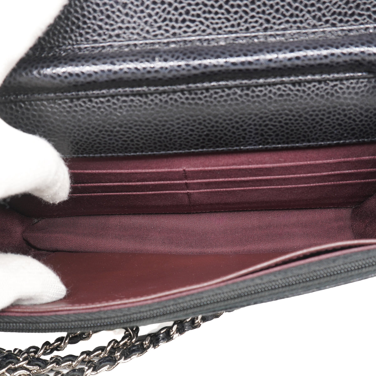 Chanel Wallet on Chain Caviar Black