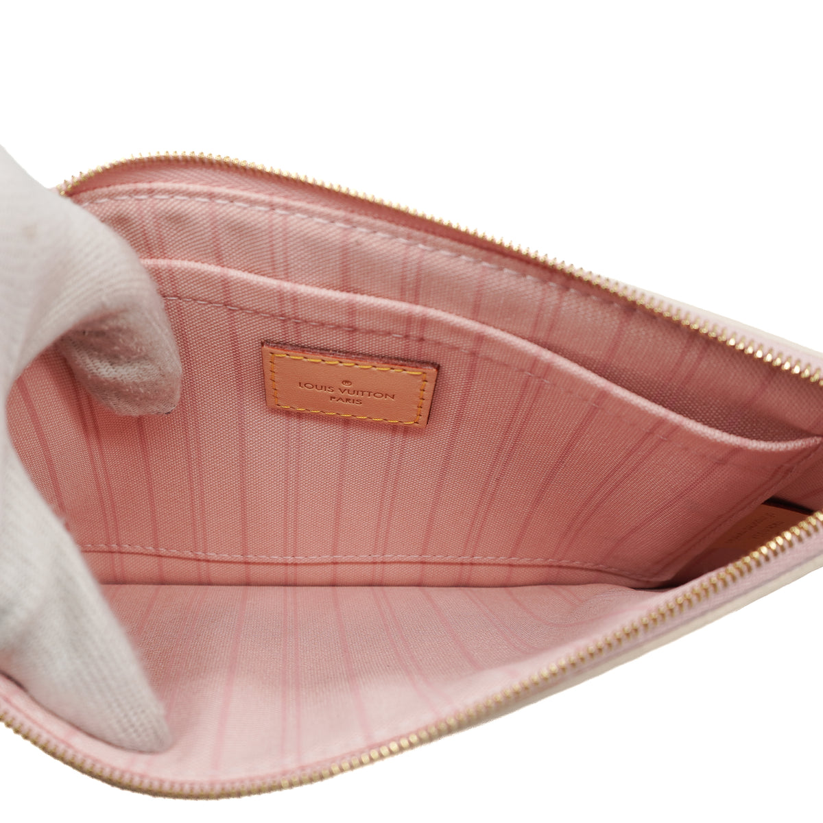 Louis Vuitton Neverfull MM Damier Azur Rose Ballerina