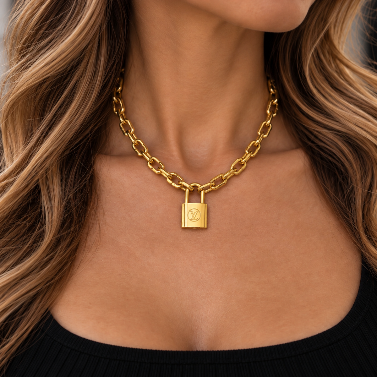 Louis Vuitton Edge Necklace Cadenas