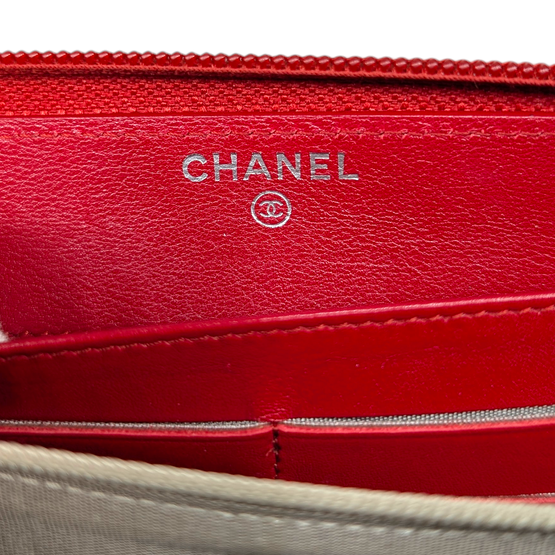 Chanel Caviar Large Timeless CC Zip Around Wallet