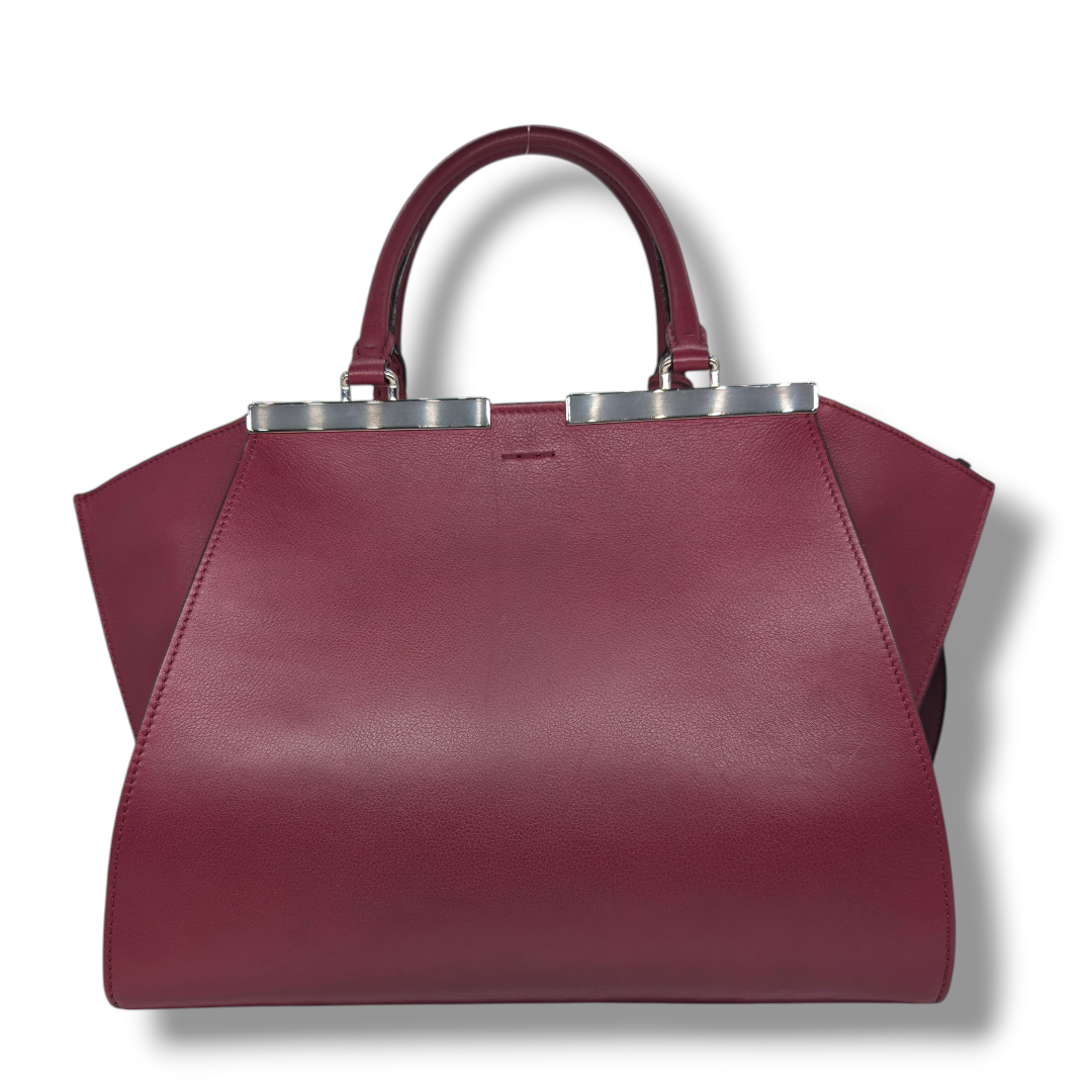 Fendi Vitello Dolce Marmol Shiny Nappa Petit 3Jourss Tote