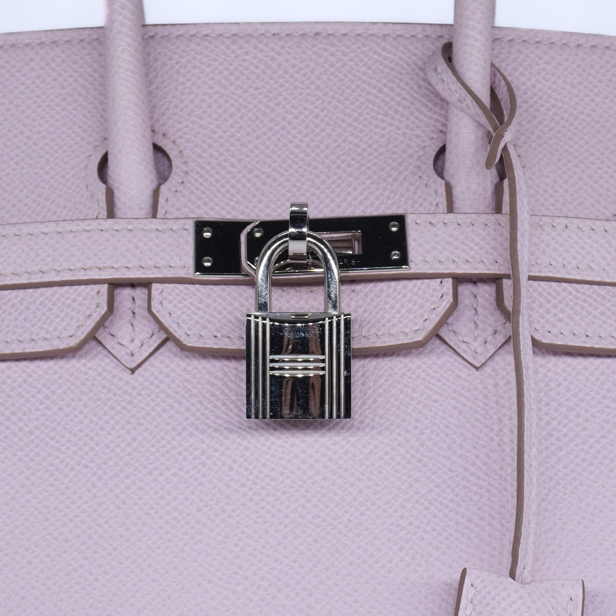 Hermes Birkin 25 Sellier Mauve Pale Epsom Palladium Hardware