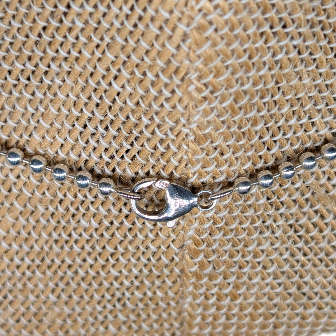 Tiffany & Co Beaded Chain Stencil Star Necklace