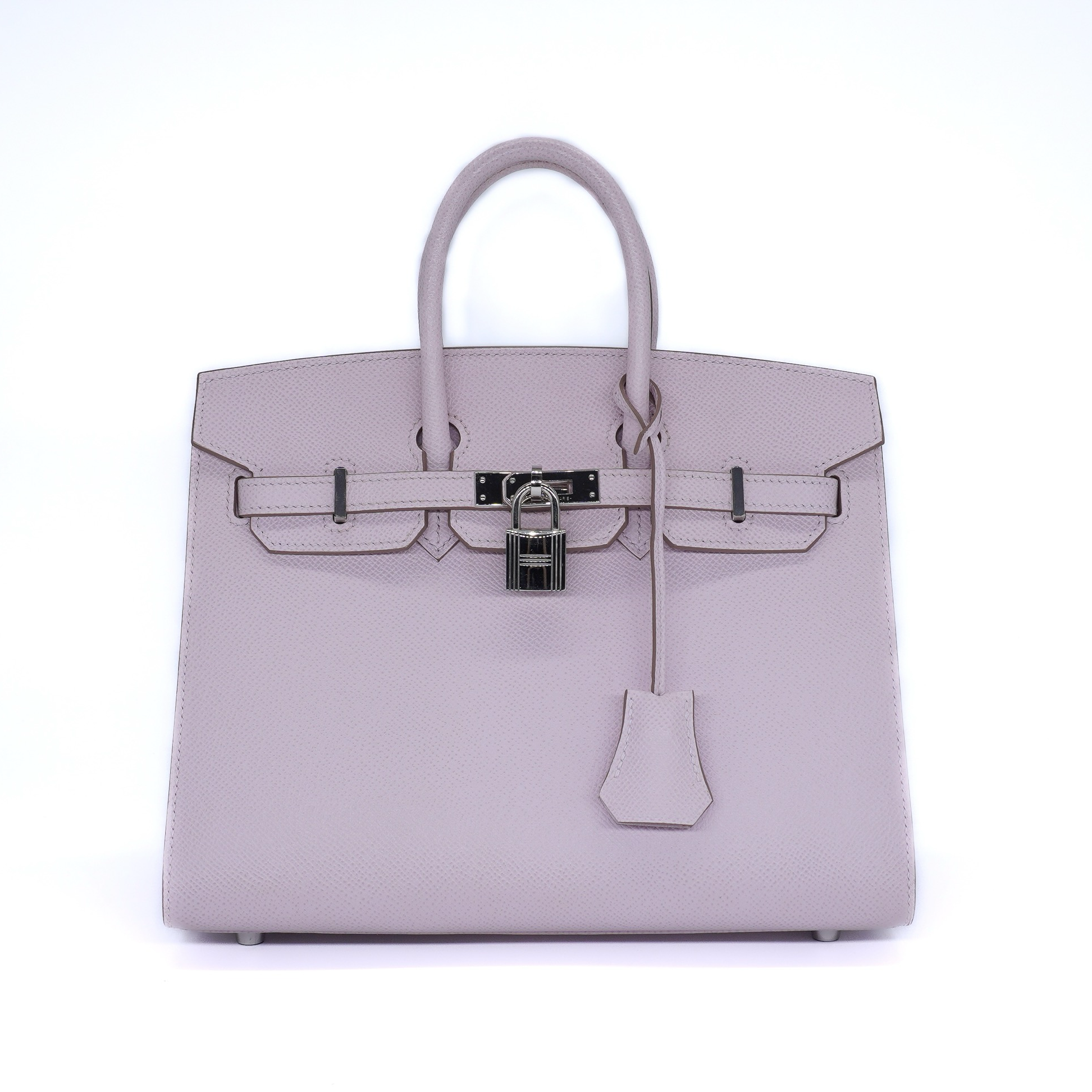 Hermes Birkin 25 Sellier Mauve Pale Epsom Palladium Hardware