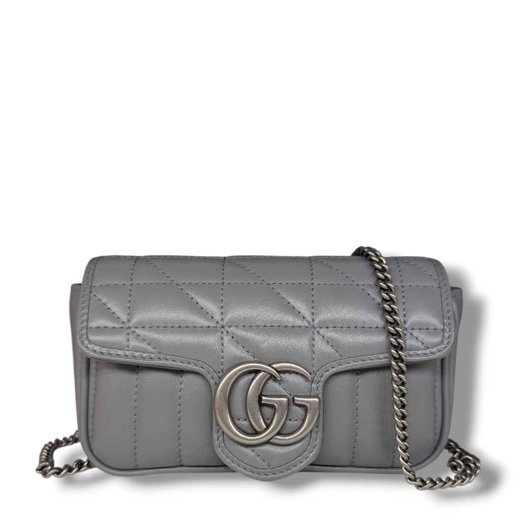 Gucci Aria Super Mini GG Marmont Shoulder Bag