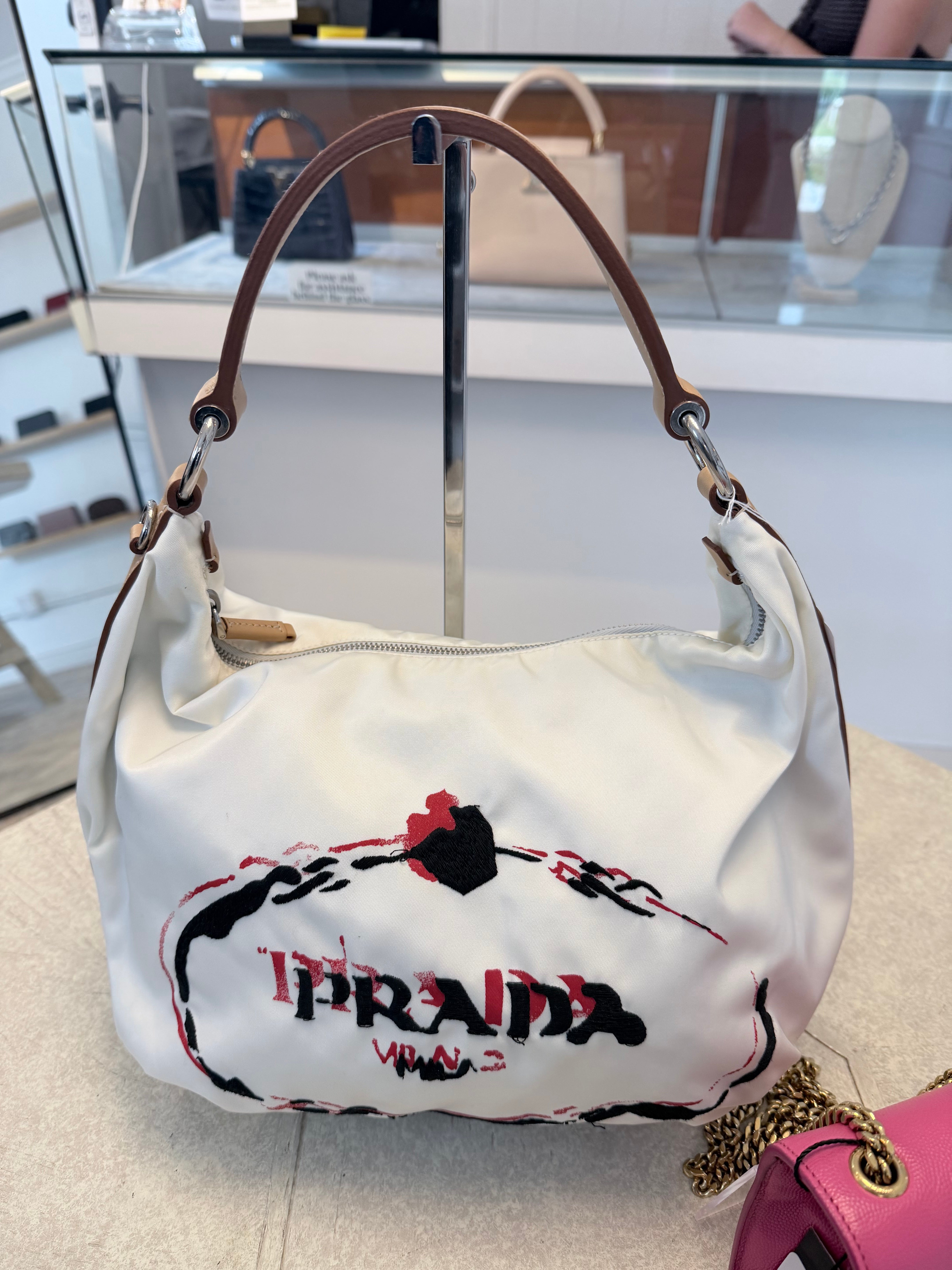 Prada Tessuto Stencil Hobo Bag EVENT