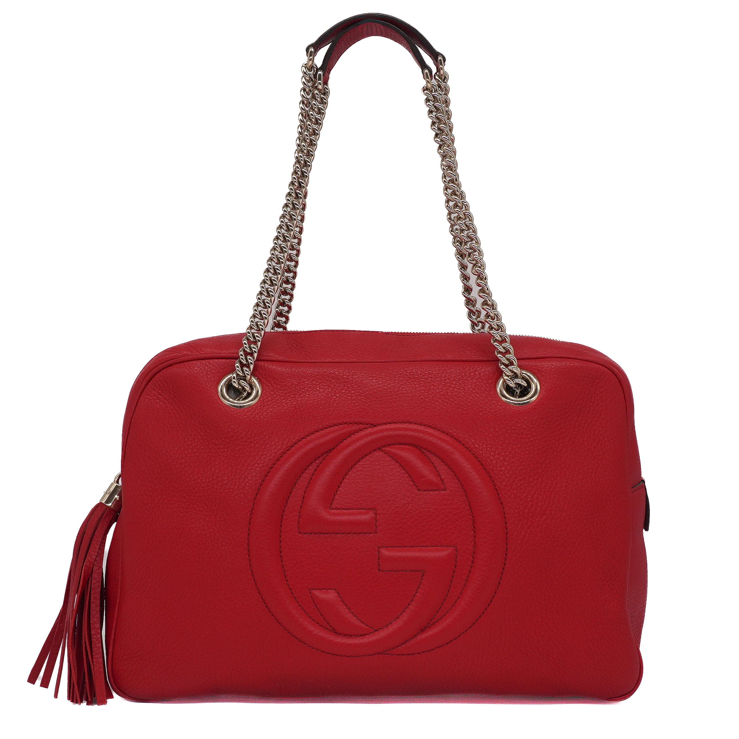 Gucci Pebbled Calfskin Medium Soho Bowler