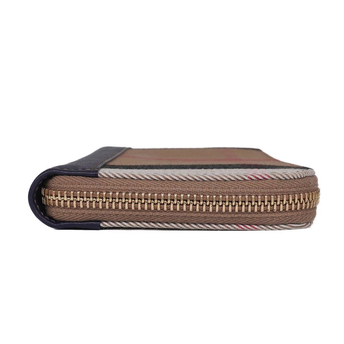 Burberry Elmore house check zip around wallet