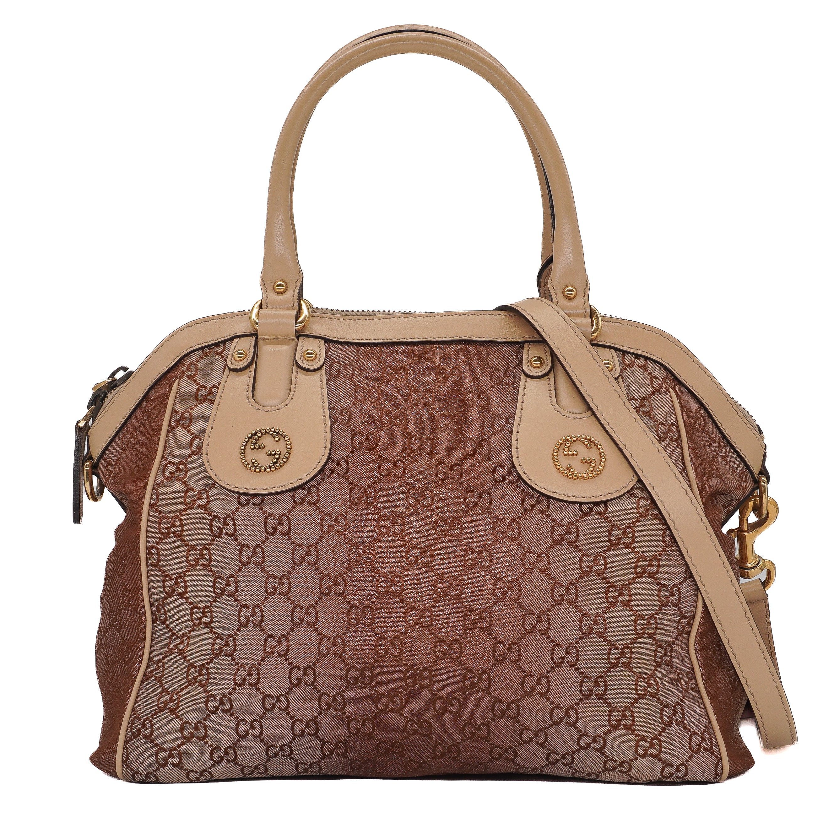 Gucci Monogram Lurex Scarlett Top Handle Bag