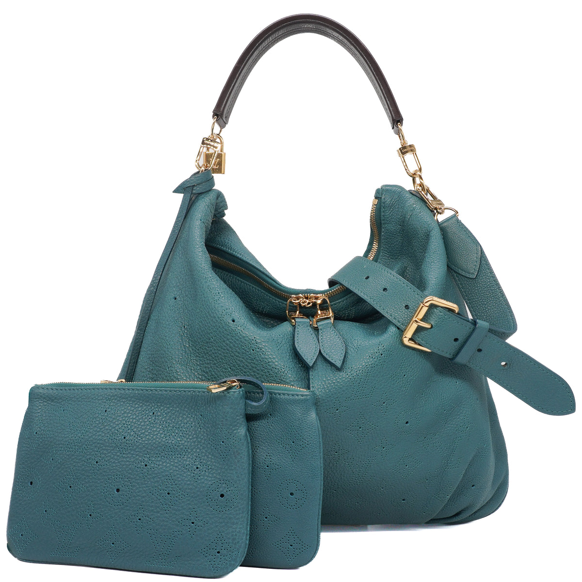 Louis Vuitton Séléné MM Mahina Dark Turquoise