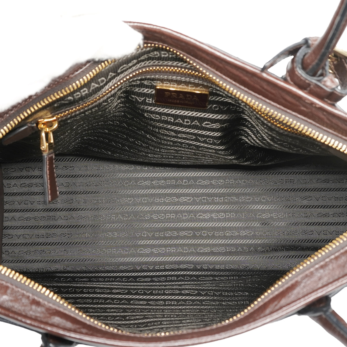 Prada Bonnie Large Tote Shiny Nappa