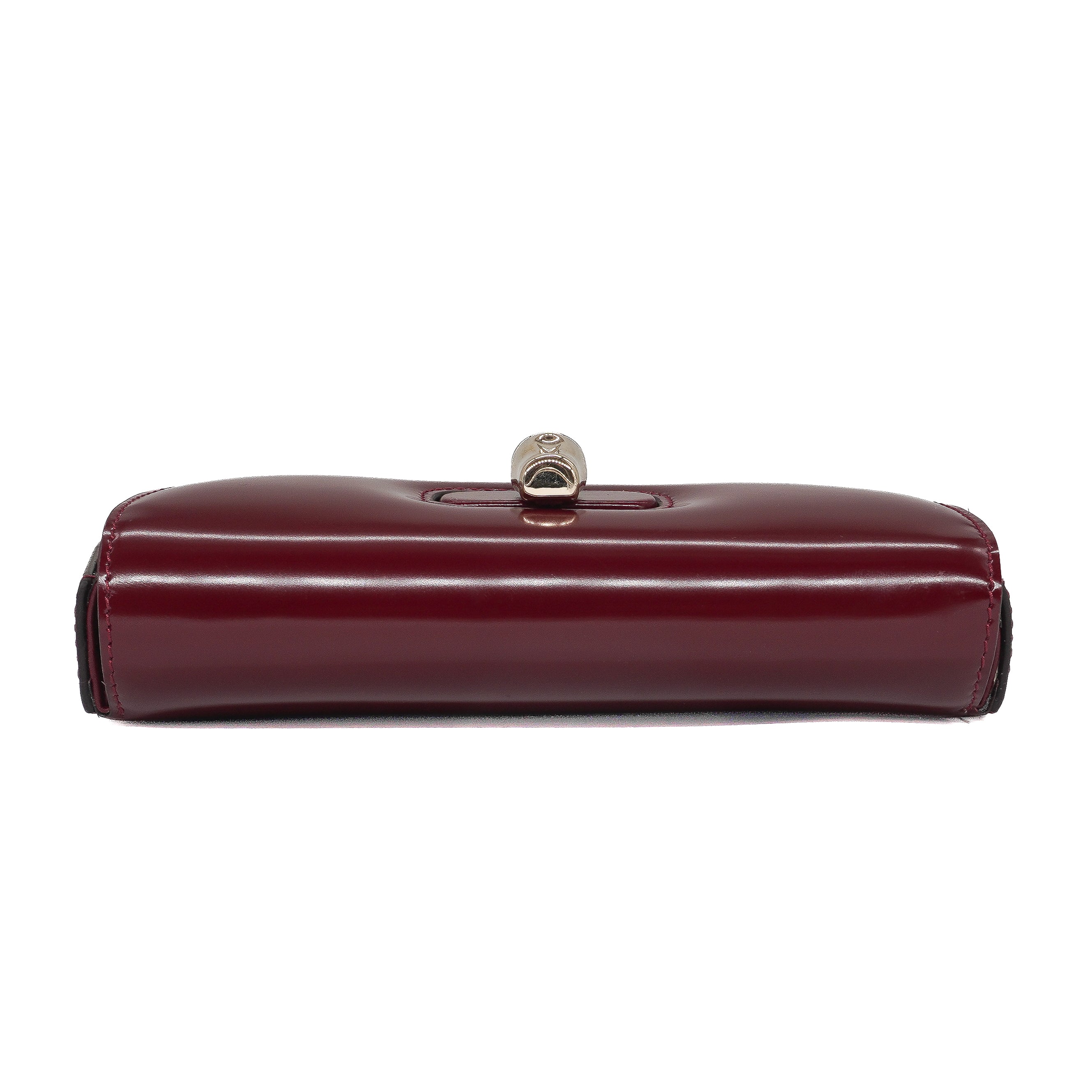 Gucci Shiny Calfskin Bamboo Night Bag