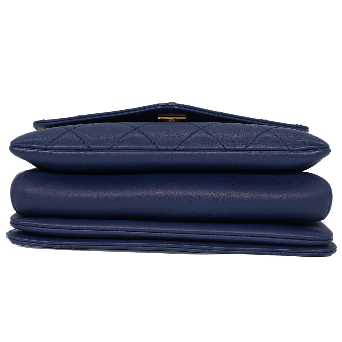 Chanel Charming Top Handle Envelope Bag Calfskin Blue