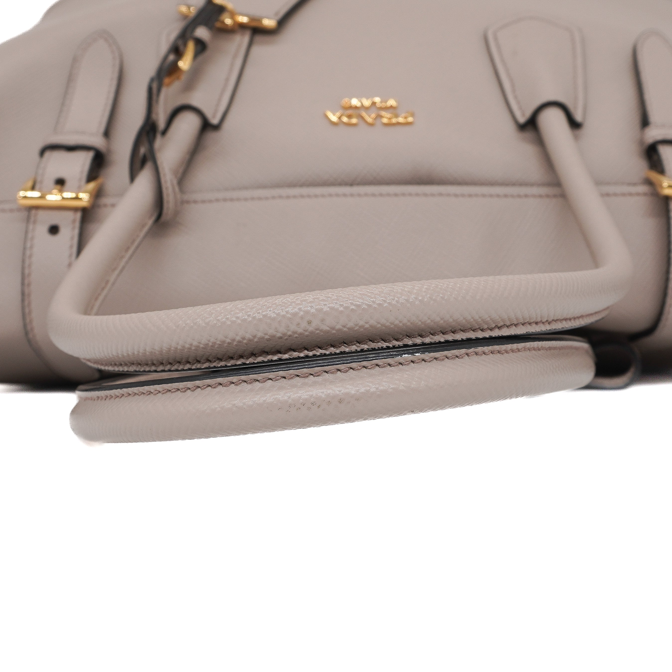 Prada City Saffiano Large Buckle Tote