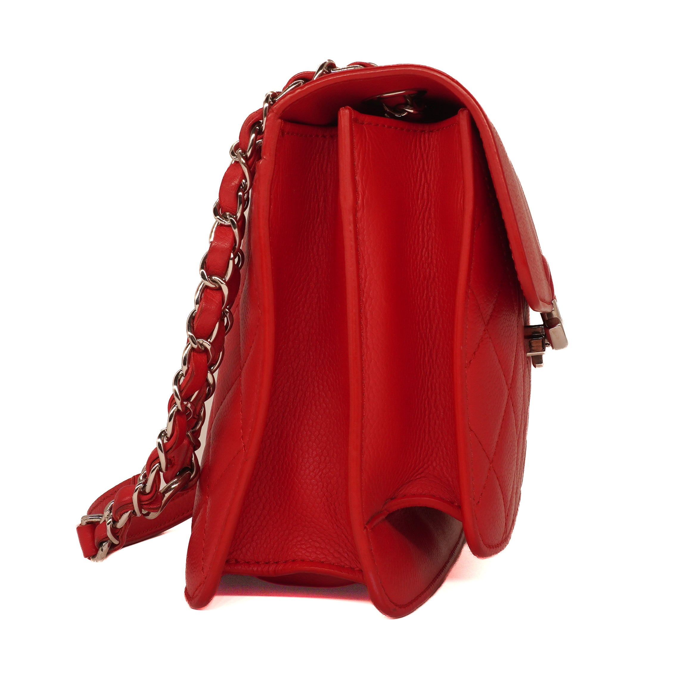 Chanel Grained Calfskin Quilted Small CC Box Flap Bag