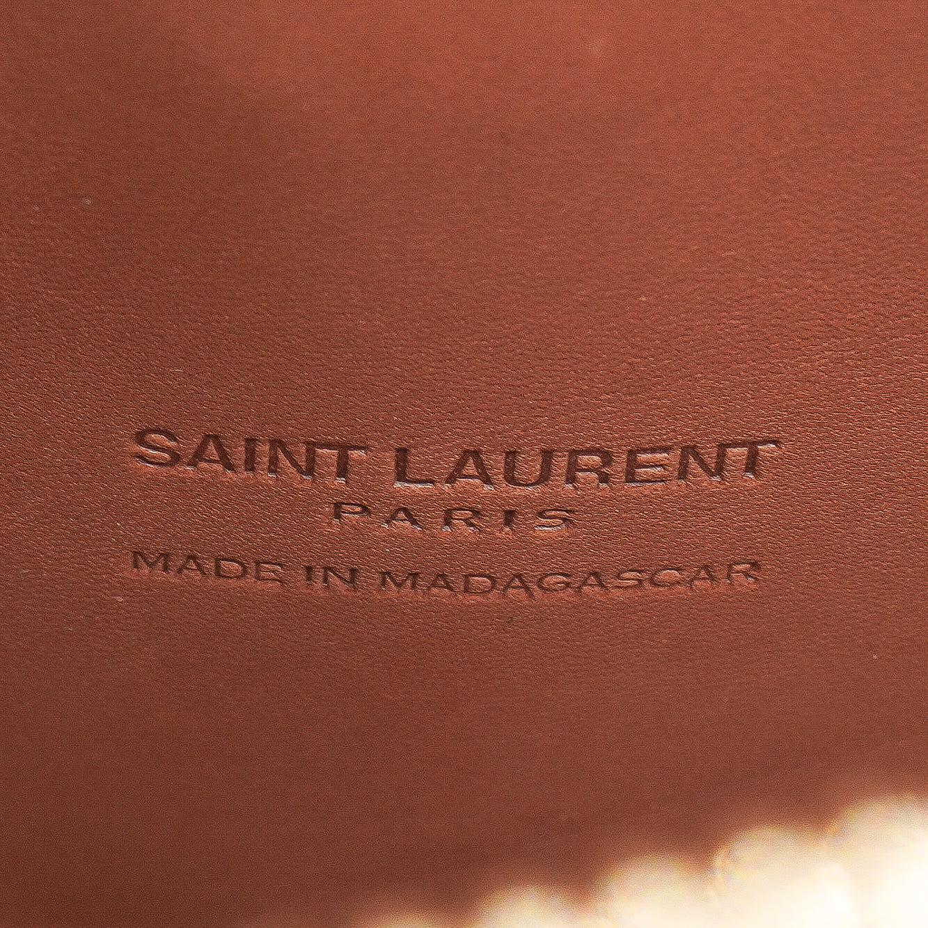 Saint Laurent Raffia Round