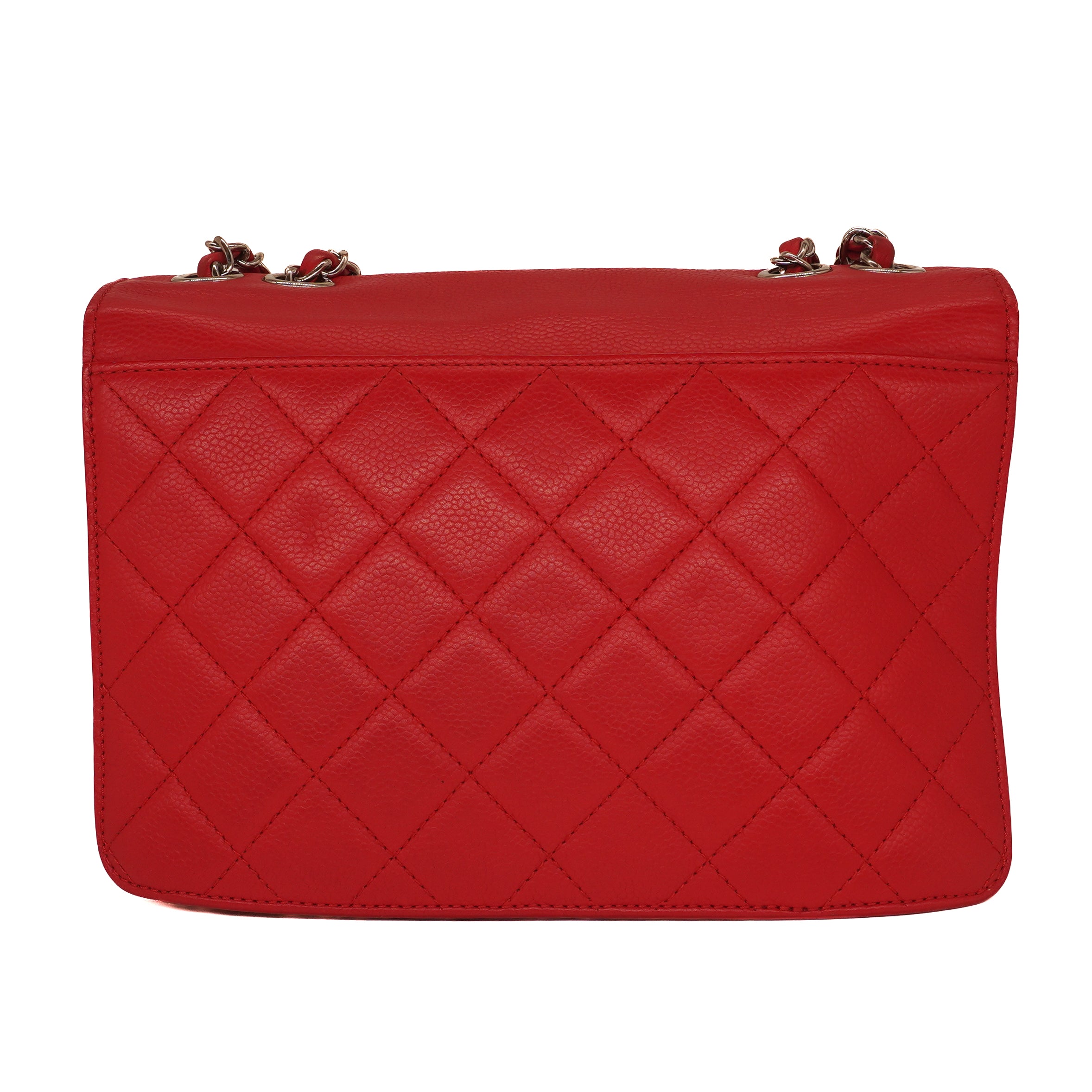 Chanel Grained Calfskin Quilted Small CC Box Flap Bag