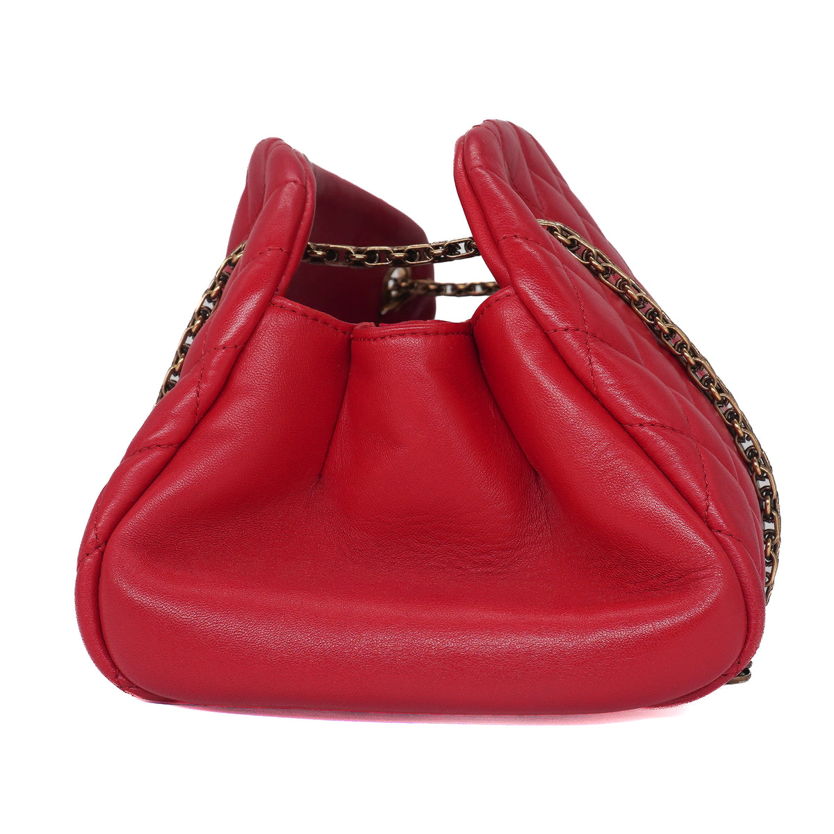 Chanel Just Mademoiselle Medium Lambskin Red