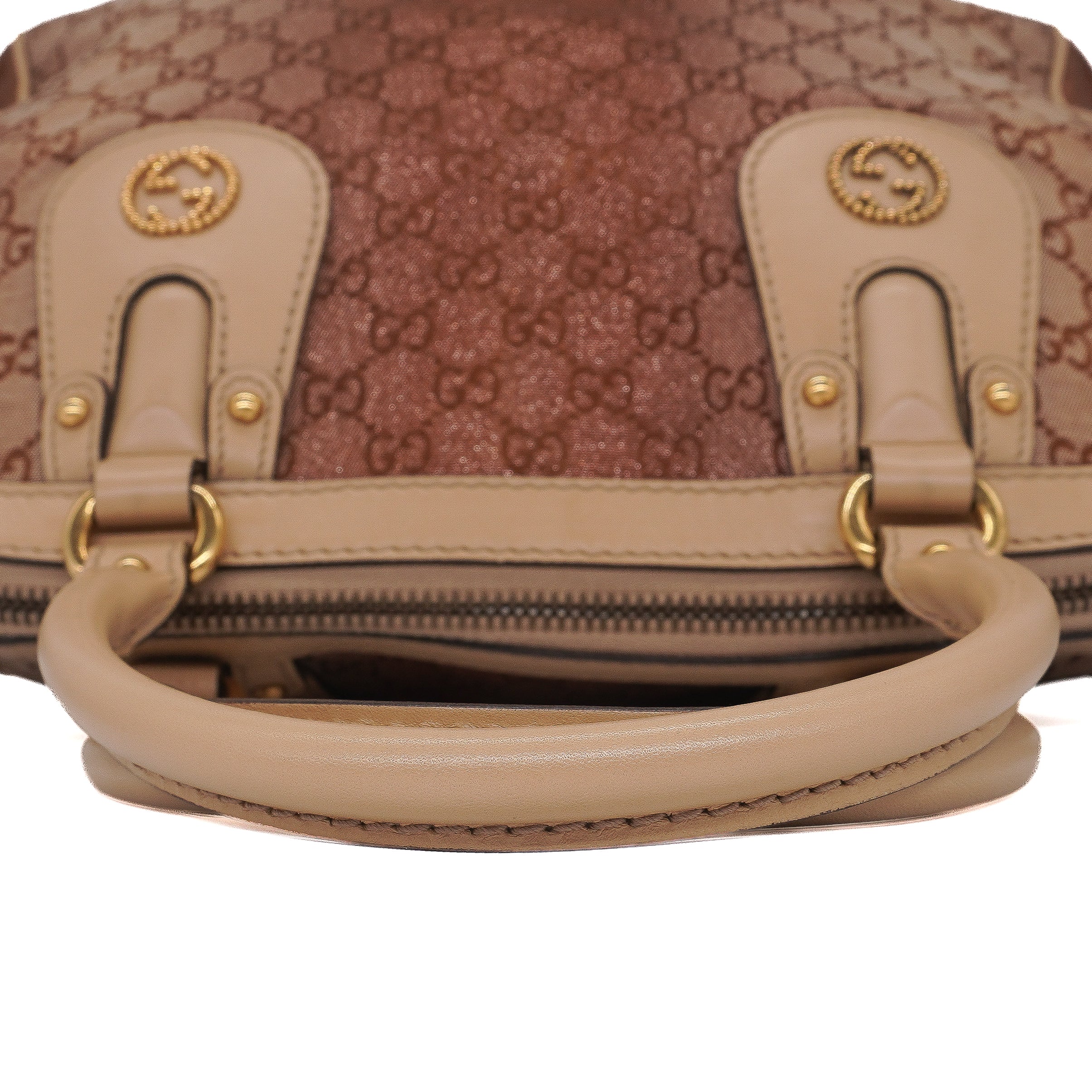 Gucci Monogram Lurex Scarlett Top Handle Bag