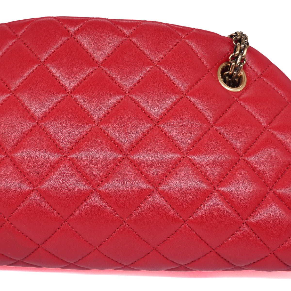 Chanel Just Mademoiselle Medium Lambskin Red