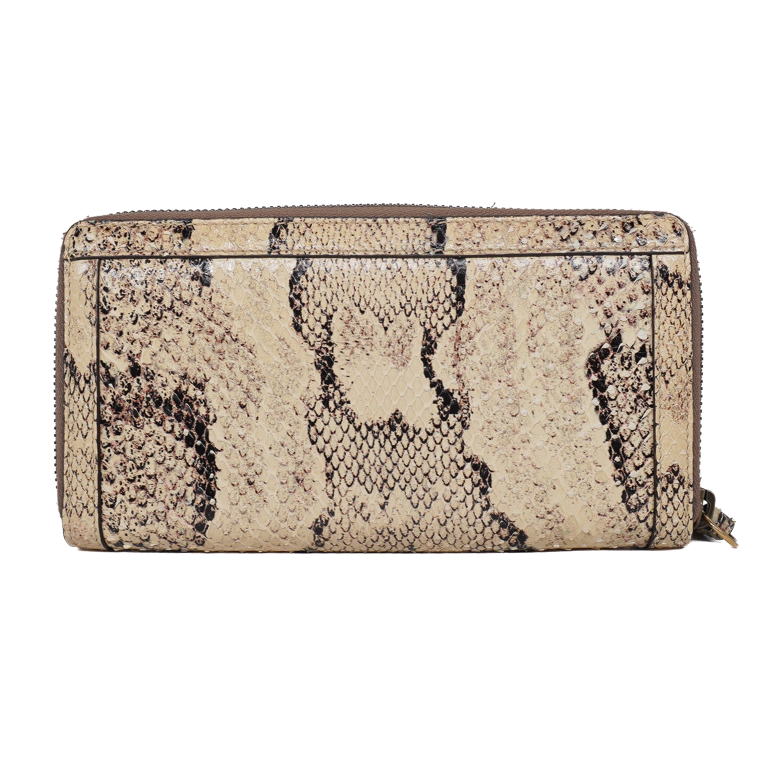 Gucci Diana Python Bamboo Continental Zip Wallet