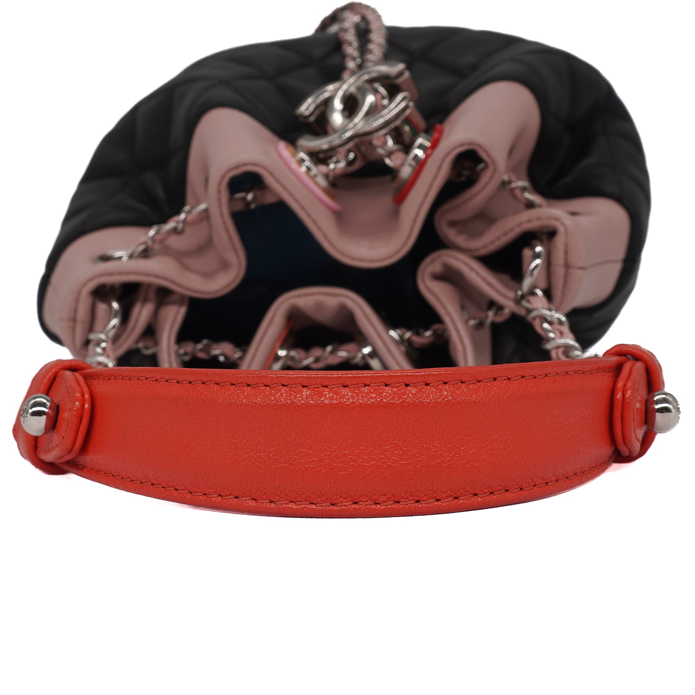 Chanel Lambskin Quilted Cuba Drawstring Tote
