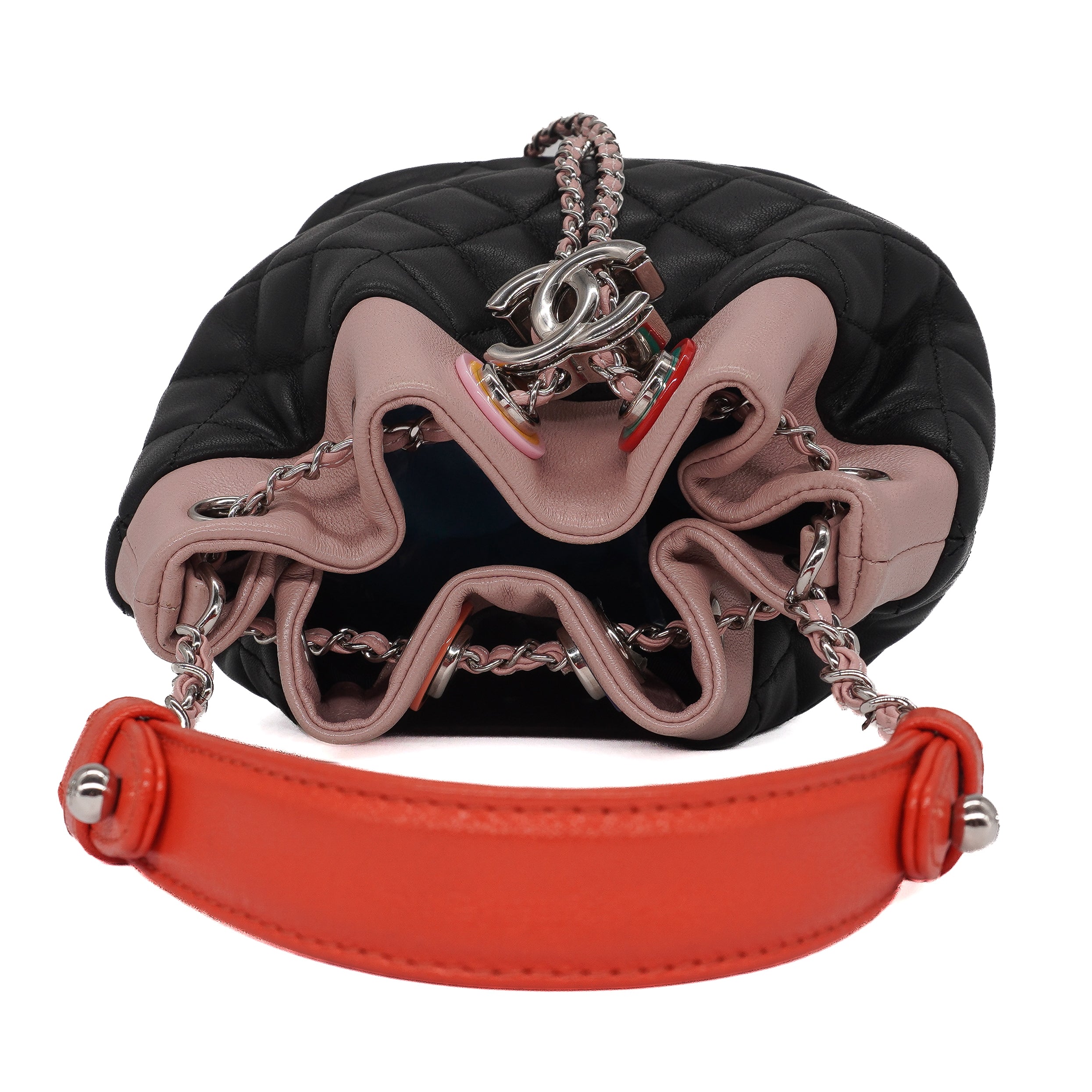 Chanel Lambskin Quilted Cuba Drawstring Tote