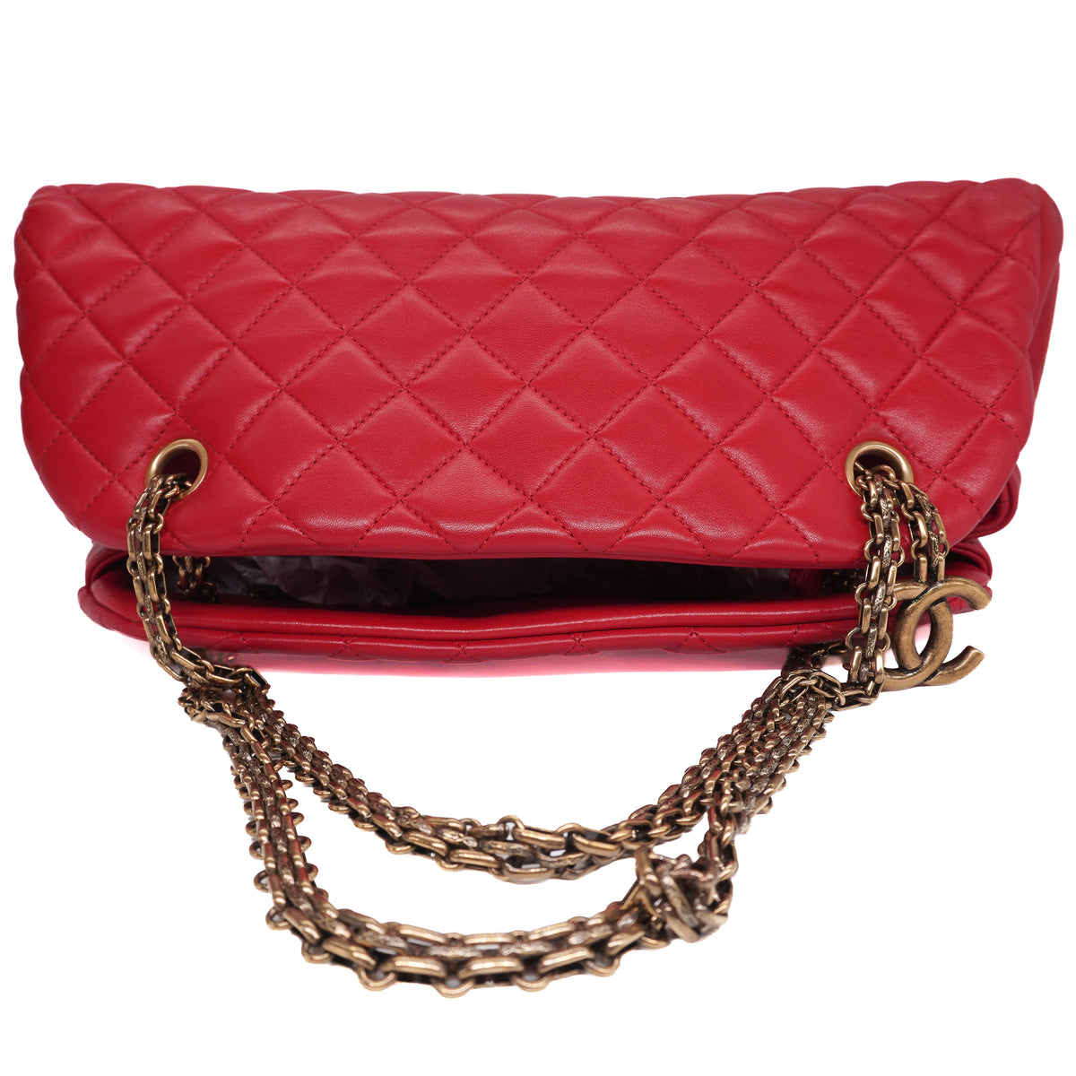 Chanel Just Mademoiselle Medium Lambskin Red