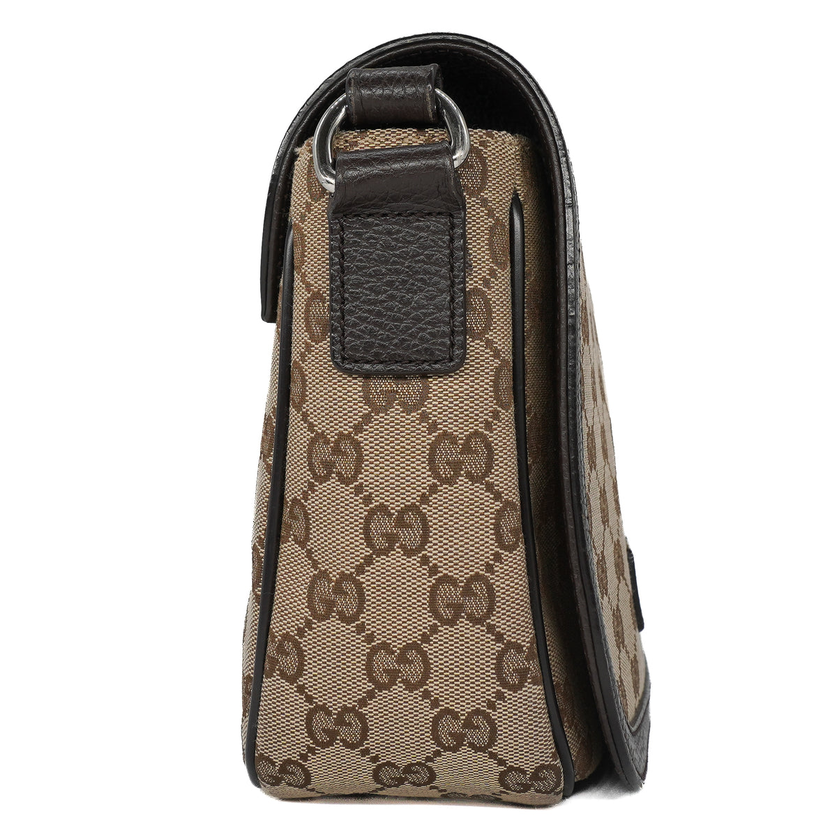 Gucci Flap Messenger Bag GG Canvas