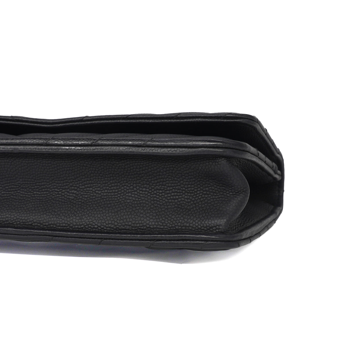 Chanel Chevron Wallet on Chain Caviar Black