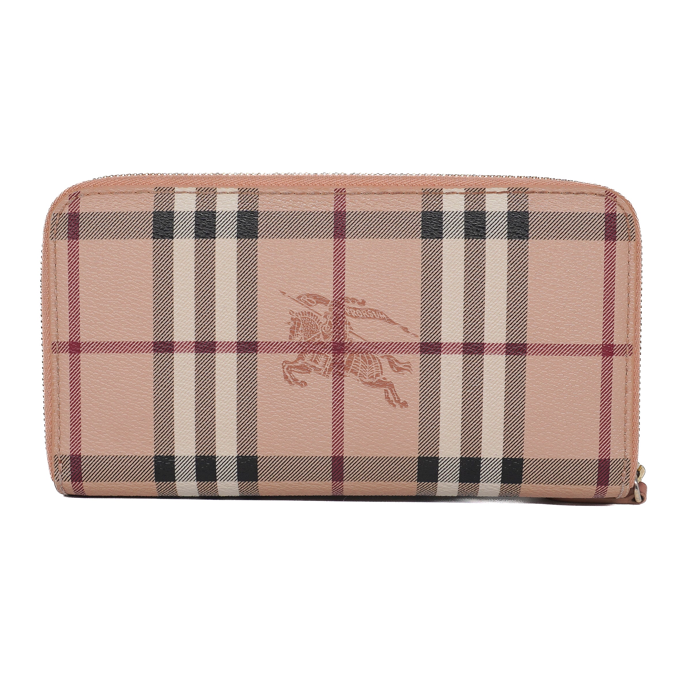 Burberry Haymarket Check Zip Around