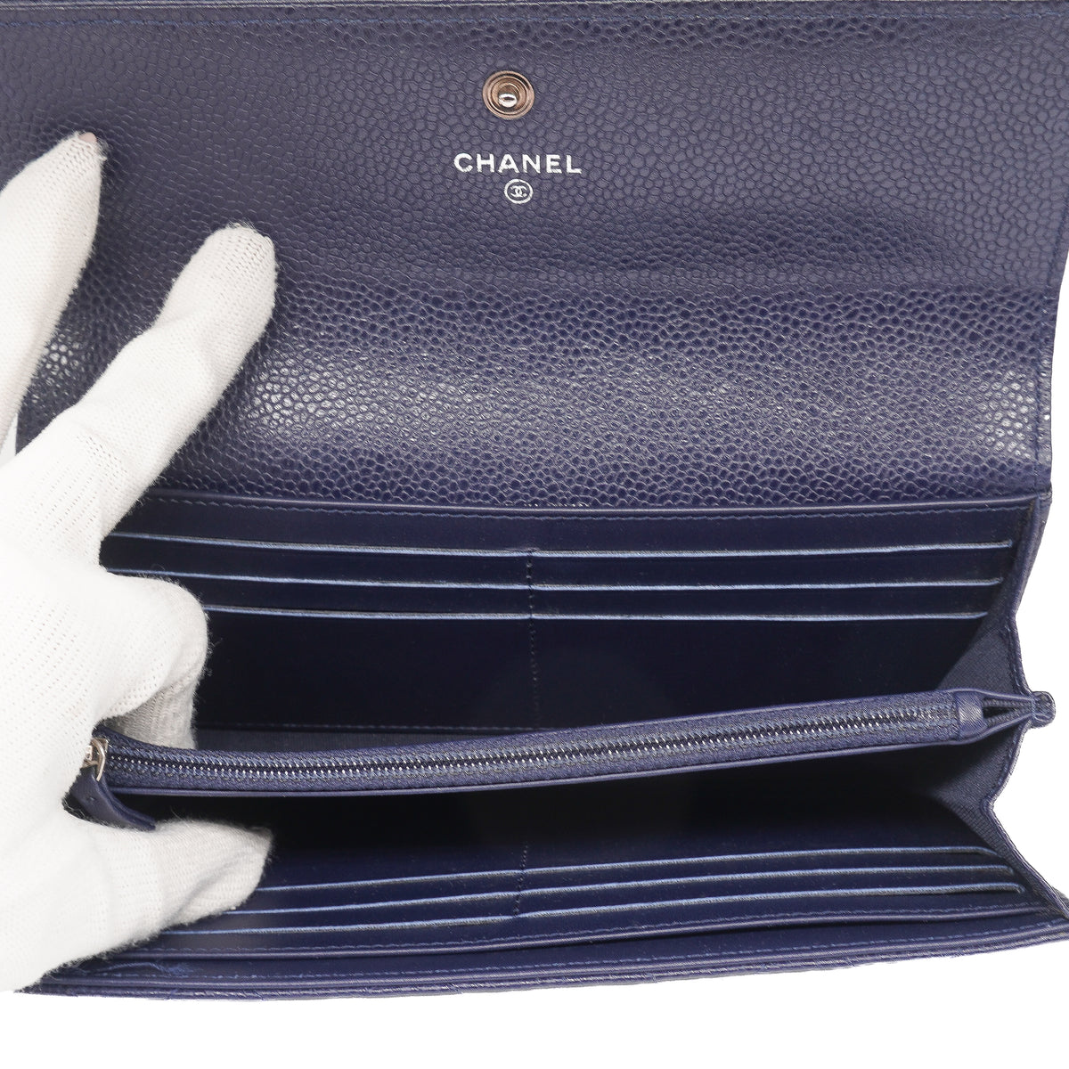 Chanel Gusset Flap Wallet