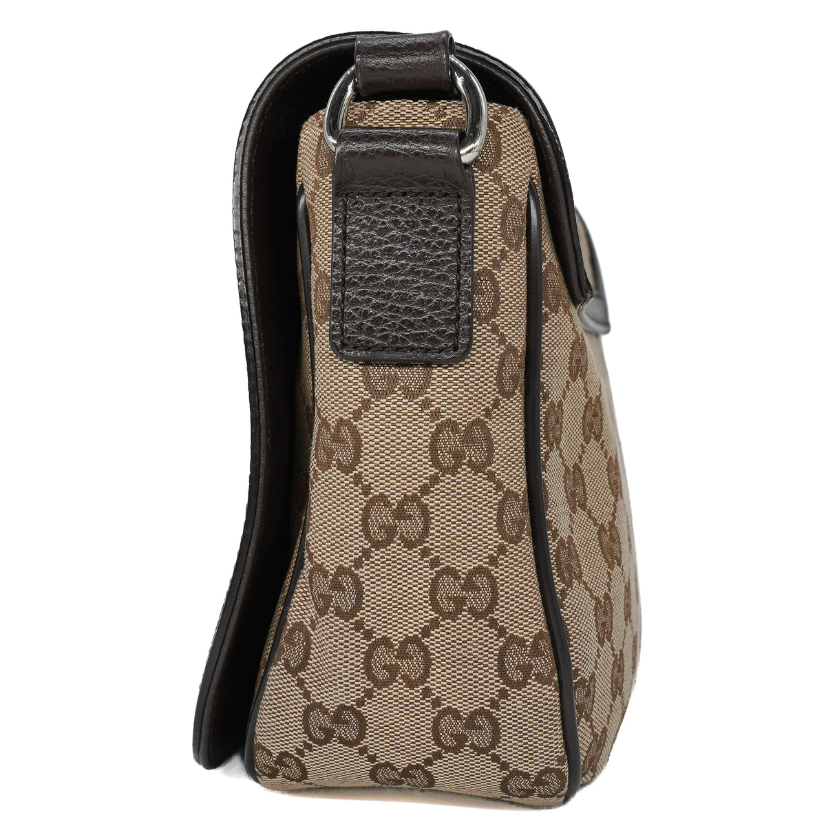 Gucci Flap Messenger Bag GG Canvas