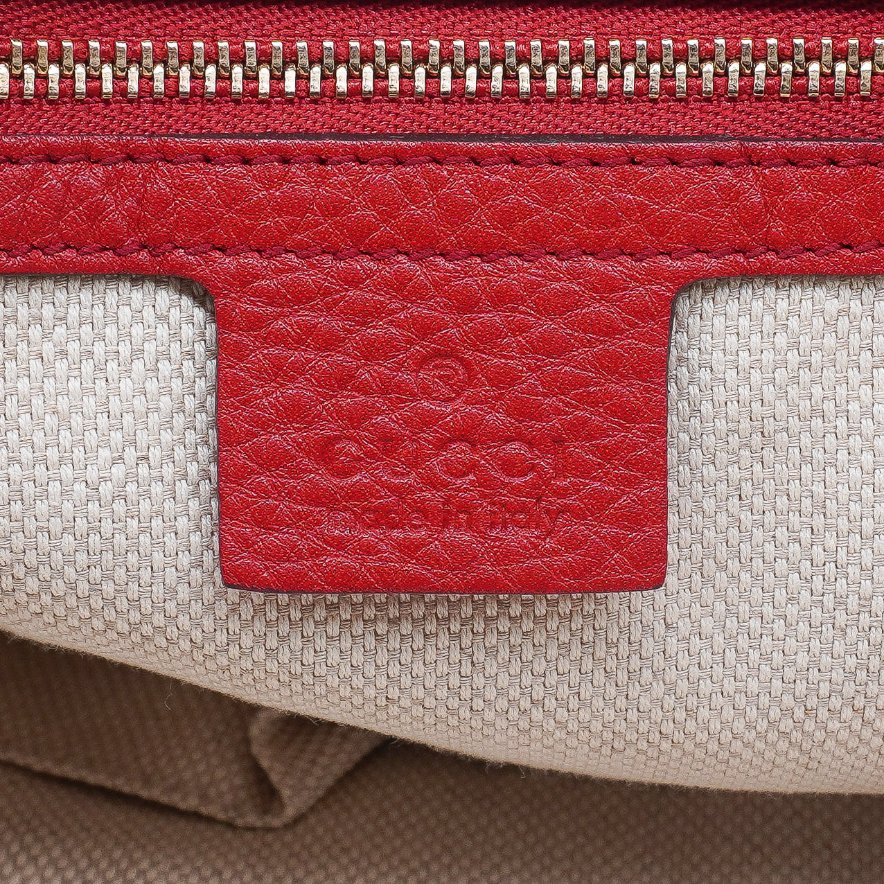 Gucci Pebbled Calfskin Medium Soho Bowler