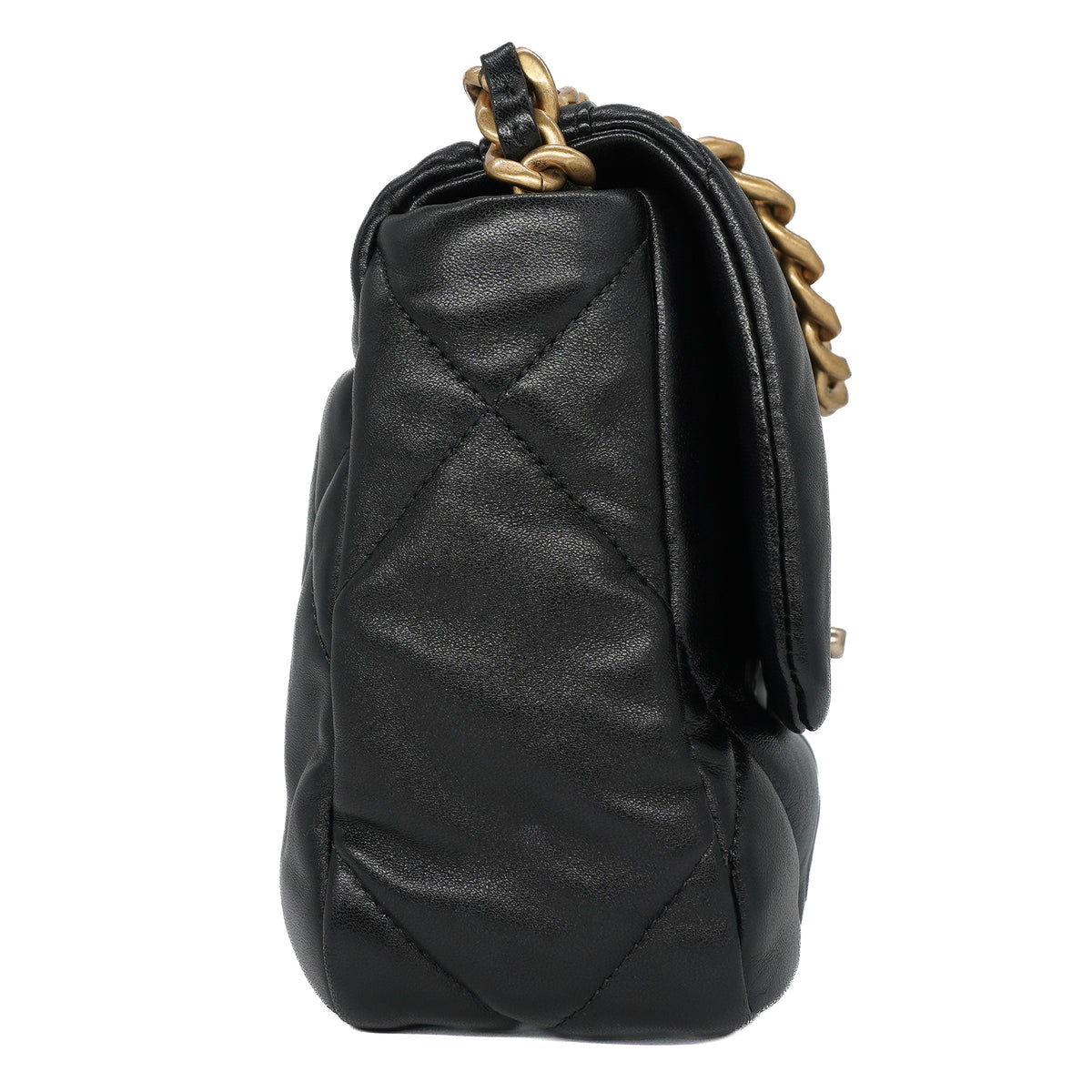 Chanel 19 Medium Flap Bag Lambskin Black