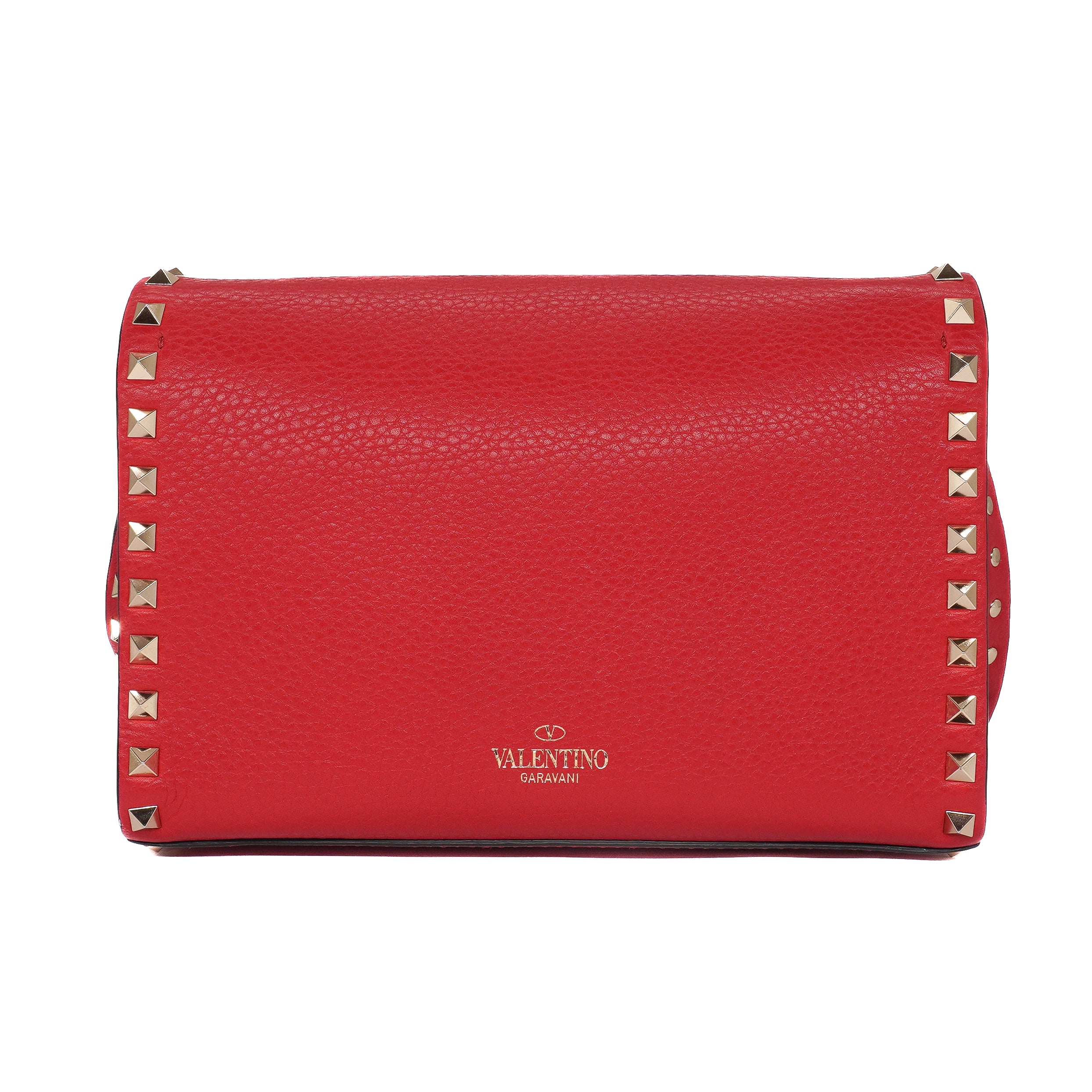 Valentino Rockstudded Flip Lock Shoulder Bag