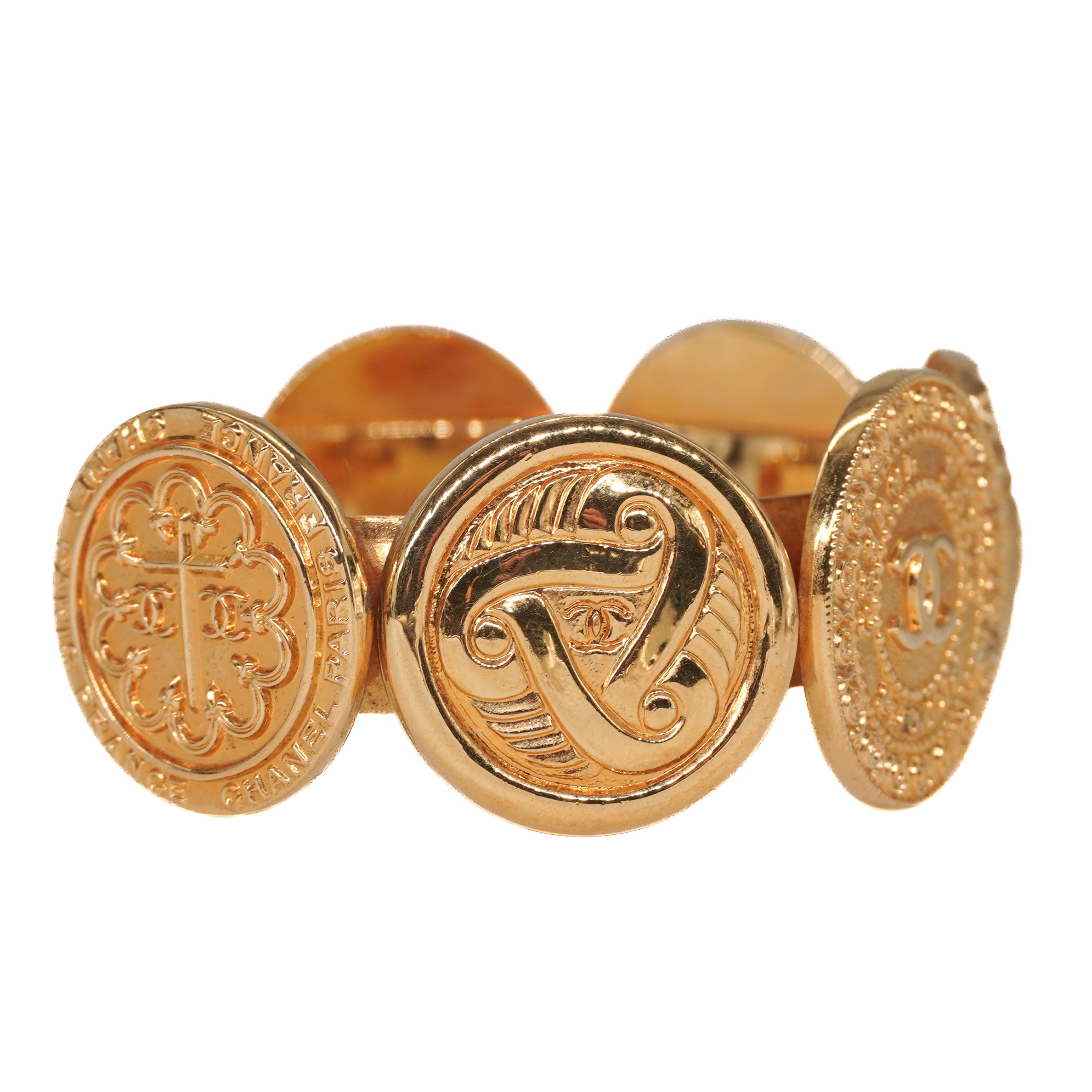 Chanel Medallion Cuff Bracelet