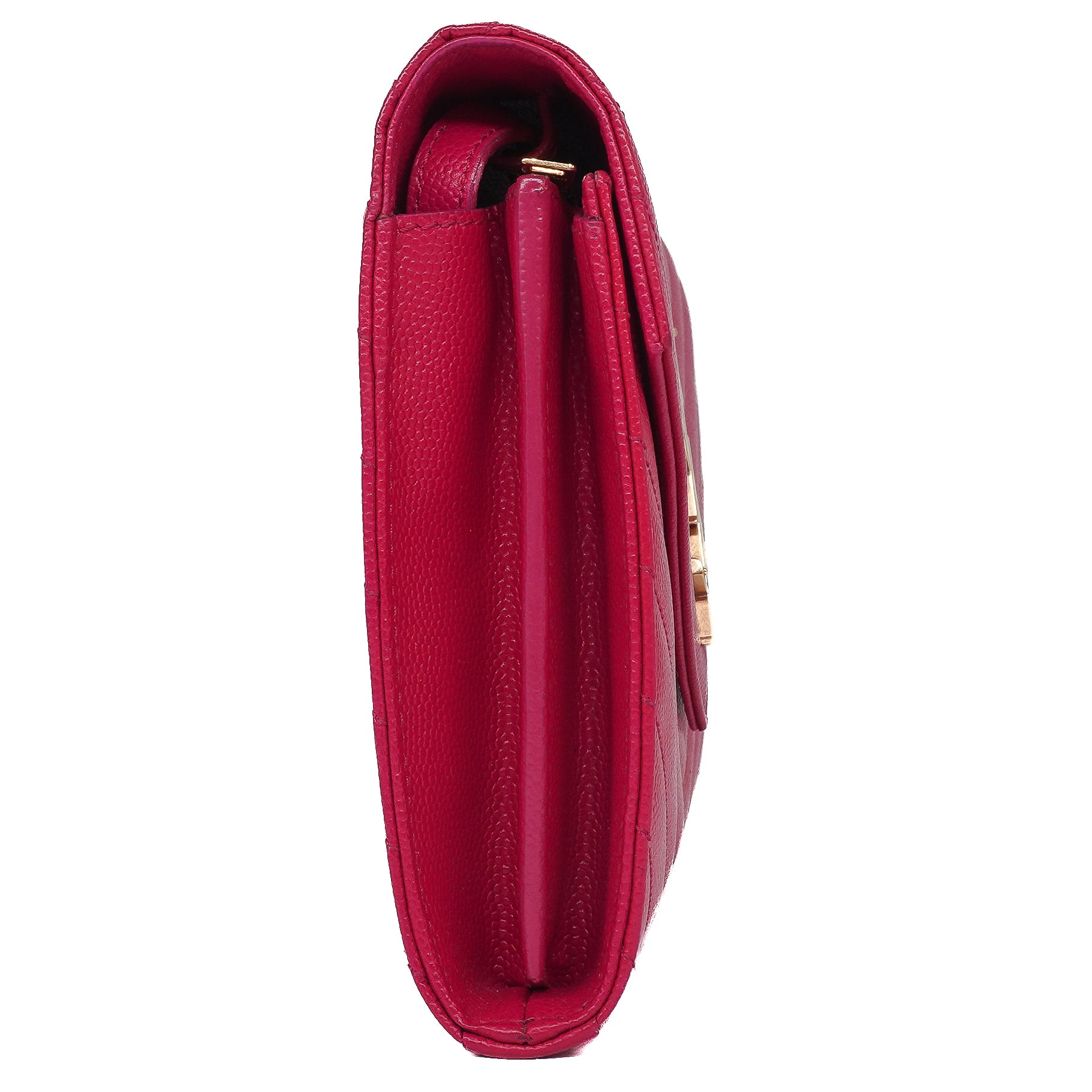 Saint Laurent Grain De Poudre Chain Wallet