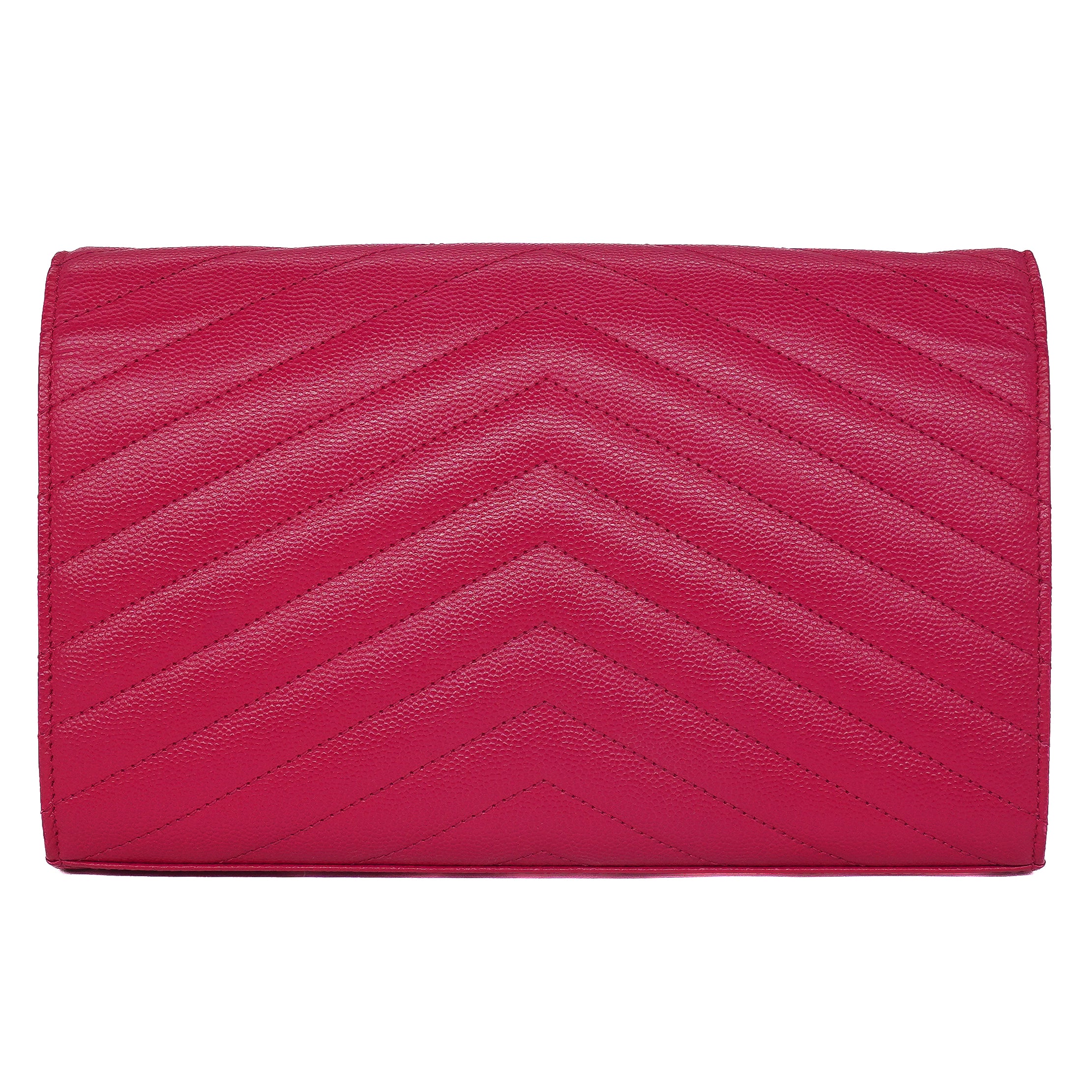 Saint Laurent Grain De Poudre Chain Wallet