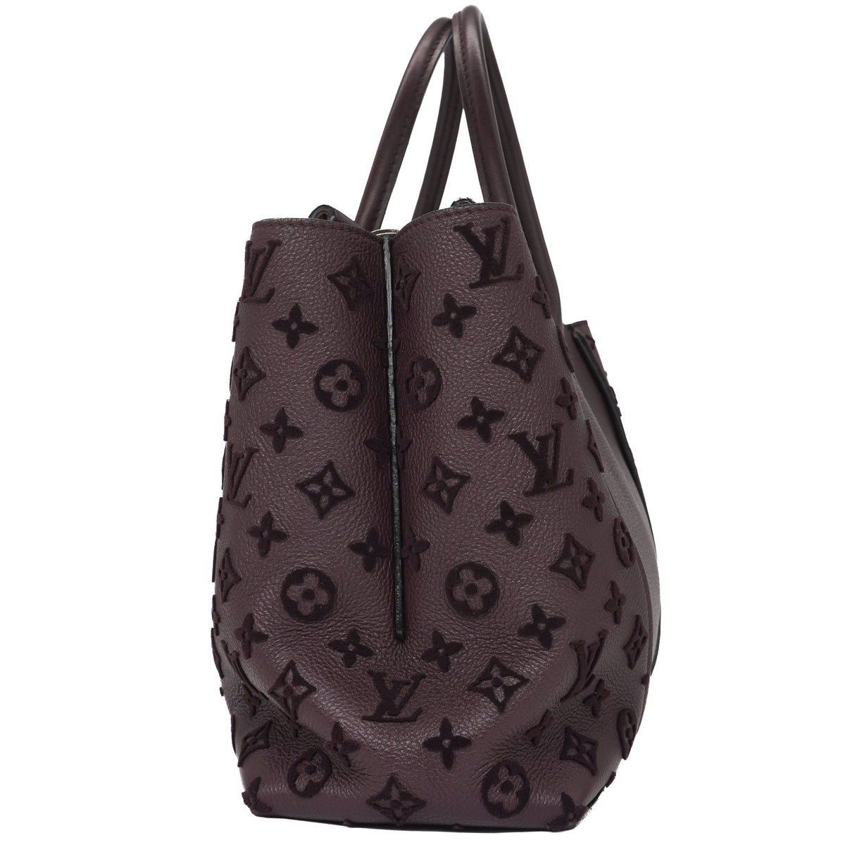 Louis Vuitton Tote W PM Veau Cachemire Calfskin Deep Purple